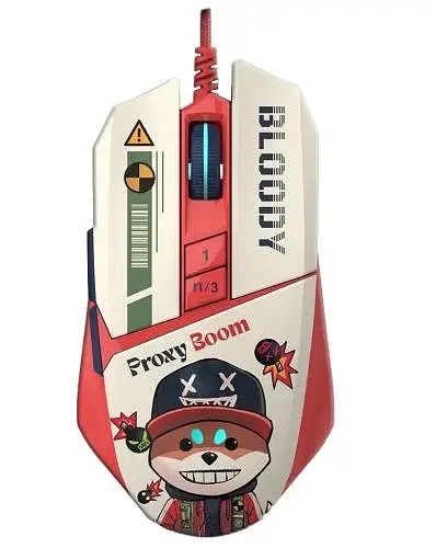 Миша W63 Max "Proxy Boom", White/Red A4Tech teh0020418 - фото 2