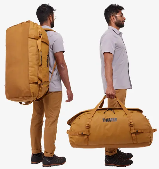 Дорожня сумка Chasm Duffel 90L TDSD-304 Golden Brown Thule sum0027956 - фото 3