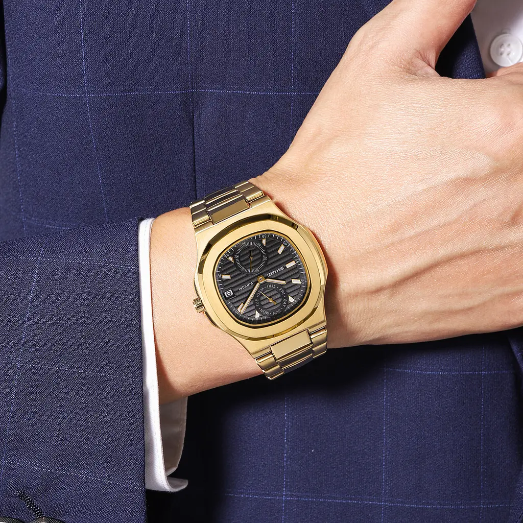 Наручний годинник чоловічий 2423GD Gold Skmei acs0029929 - фото 3