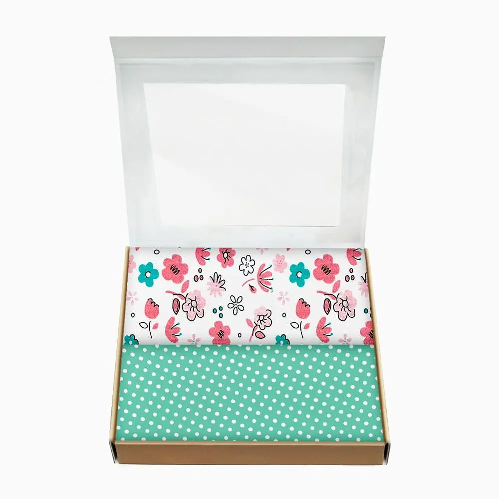 Пелюшки багаторазові Cosas дитячі Flowers 2 шт., 80х100 см, м'ятні - фото 2