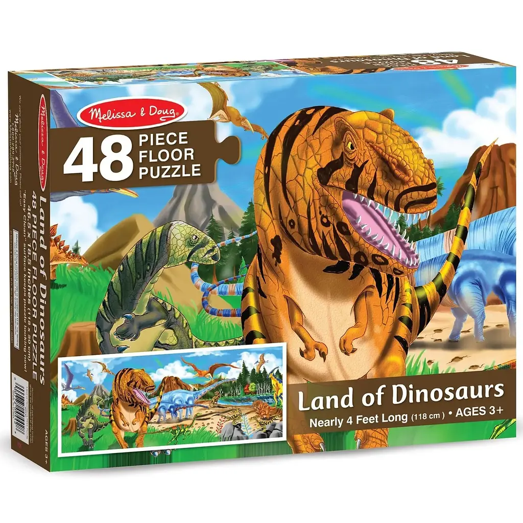 Мега-пазл Melissa&Doug Країна динозаврів, 48 елементів (MD10442) - фото 4