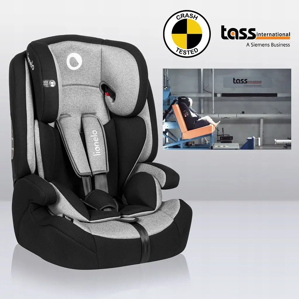 Автокрісло Lionelo Nico 9-36 кг Black Grey - фото 9