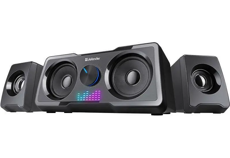 Акустична система Defender Soundwall (2.1) 16W (живлення від USB) Чорна - фото 2