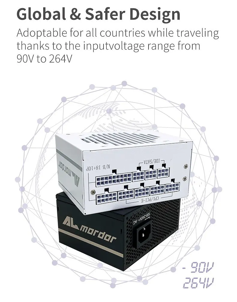 Блок живлення ALmordor SFX White 750W 80+ Gold (ALSFX750WH) - фото 2