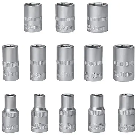 Hабір інструменту Alloid Base 1/2" і 1/4" 6-гранний 94 предмета (NG-1094BS) - фото 13