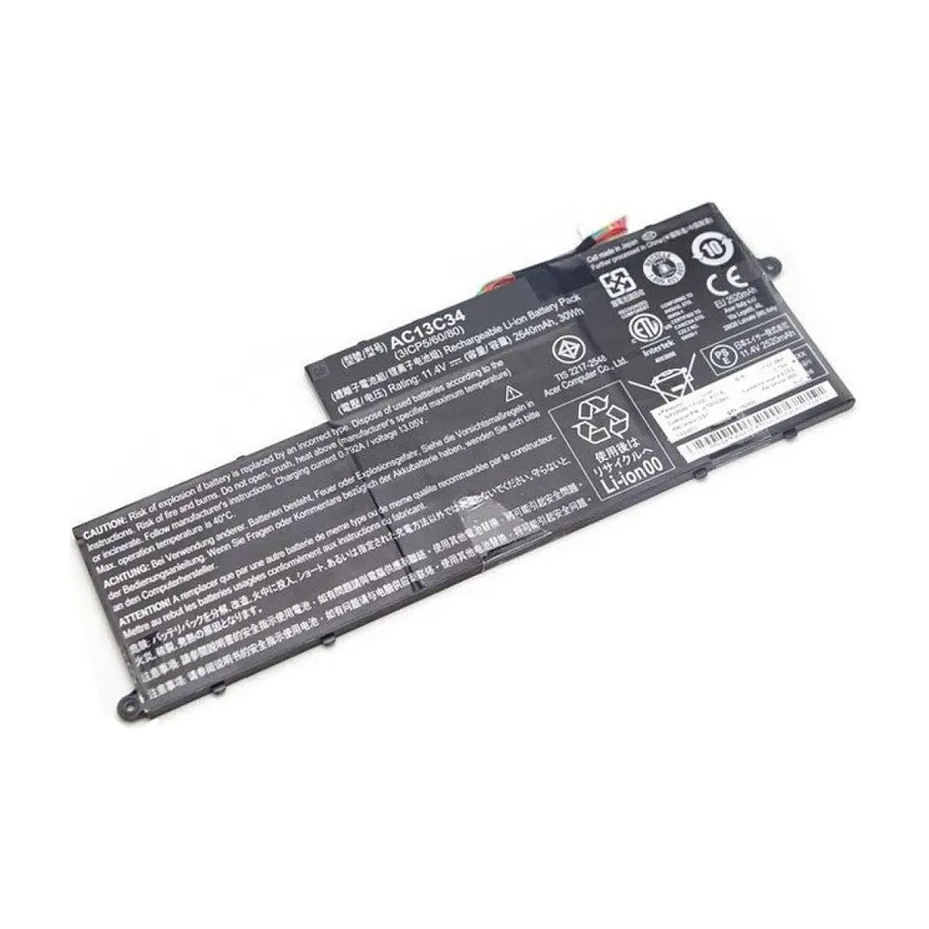 Акумулятор до ноутбука Acer AC13C34, 2640mAh (30Wh), 3cell, 11.4V, Li-ion (A47185)