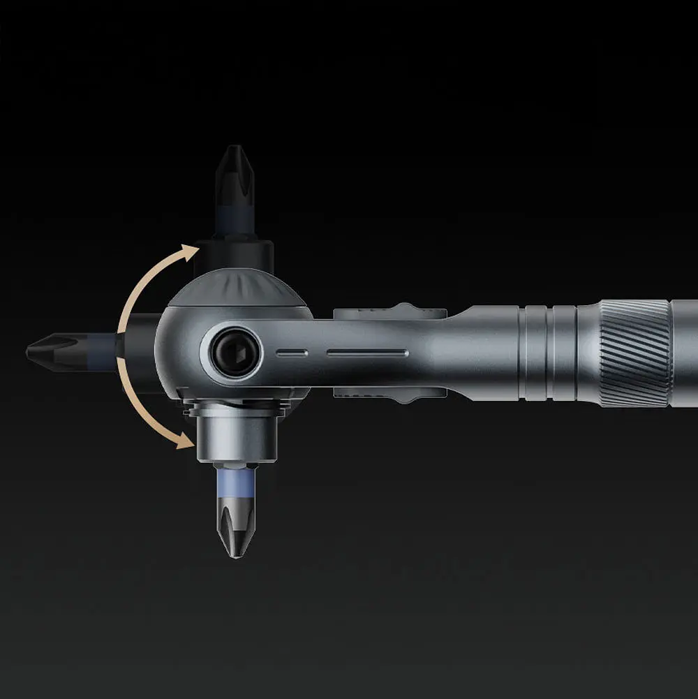 Поворотна викрутка з реверсом та набором біт Xiaomi Duka ATuMan Ratchet Screwdriver RS2 (40в1) - фото 7