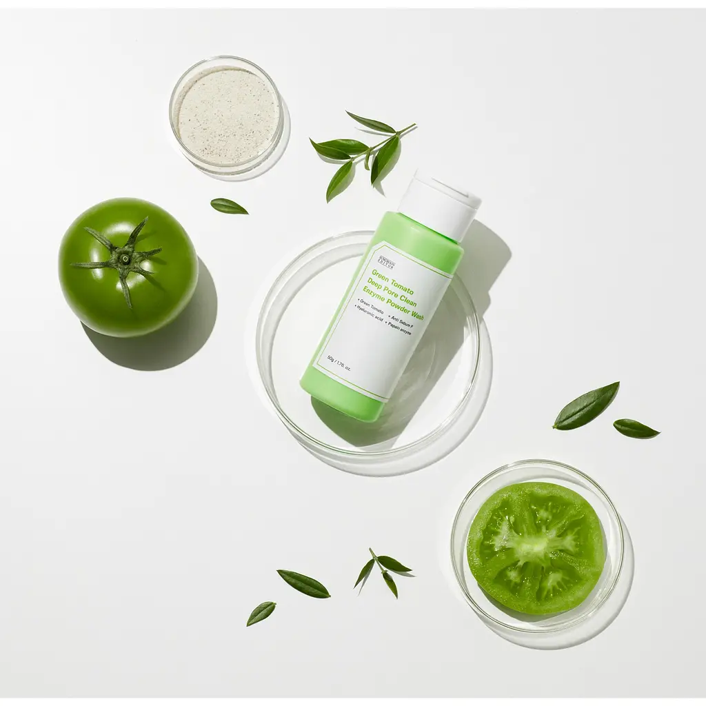 Пудра ензимна для очищення Green Tomato Deep Pore Clean Enzyme Powder Wash Sungboon Editor 50 г - фото 2