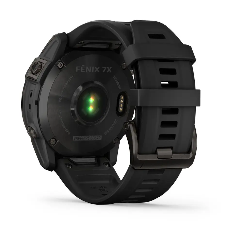 Смарт-годинник Garmin Fenix 7X Sapphire Solar Edition Carbon Gray DLC Titanium with Black Band (010-02541-10/11) [67448] - фото 3