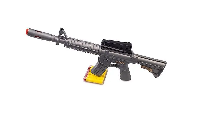 Іграшковий автомат з м'якими кулями Golden Gun M16 PF Сірий (IM-176-M-992) - фото 2