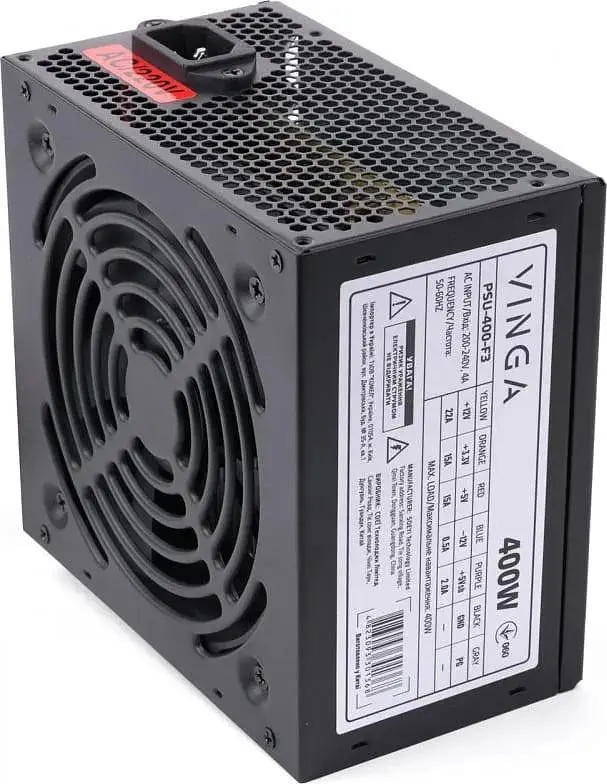 Блок питания Vinga 400W (PSU-400-F3) Black Б/у - фото 8