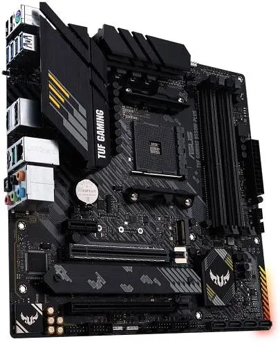 Мат.плата AM4 (B550) Asus TUF GAMING B550M-PLUS, B550, 4xDDR4, CrossFire, Int.Video(CPU), 4xSATA3, 2xM.2, 1xPCI-E 16x 4.0, 1xPCI-E 16x 3.0, 1xPCI-E 1x 3.0, ALC S1200A, RTL8125B, 8xUSB3.2/6xUSB2.0, HDMI/DP, MicroATX - фото 3