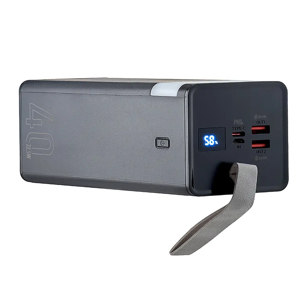 Power Bank Hoco J86 Powermaster 22.5W fully compatible power bank 40000mAh Black - фото 4