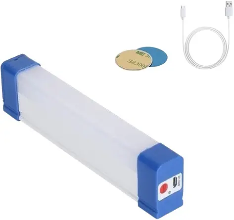 Акумуляторна LED лампа 40W світильник з гачком та магнітами USB зарядка ліхтар 32см 2 режими яскравості 2000mAh UKC Т530