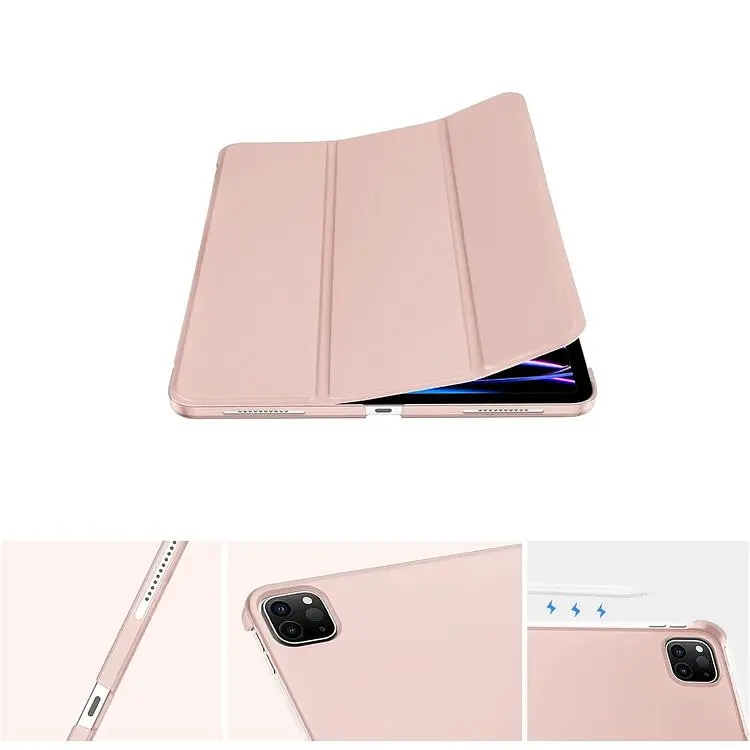 Чехол-книжка BeCover Tri Fold Hard для Apple iPad Pro 12.9 2020/2021/2022 Pink (711721) - фото 4