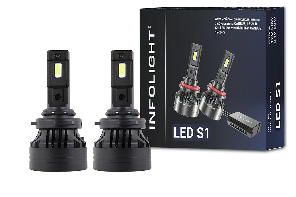 Комплект світлодіодних ламп Infolight S1 HB4 50W - фото 6