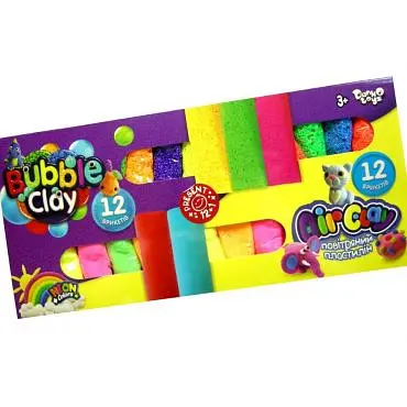Набір для творчості 2 в 1 "Air Clay + Bubble Clay" ARBB-02-01U Danko Toys (4823102811031) - фото 3