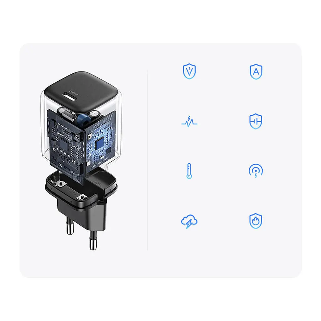 Зарядний пристрій Ugreen 20W USB C PD Nexode mini Charger CD318 (90664) - фото 3