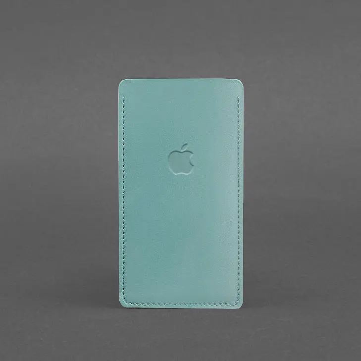 Кожаный чехол для iPhone 12 Тиффани - фото 4