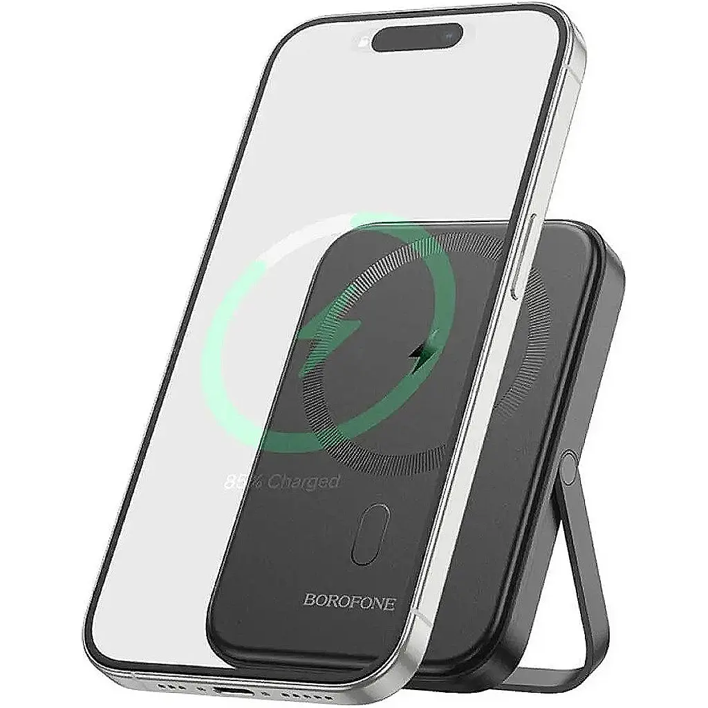 Зовнішній акумулятор Borofone BJ51 Kody Magsafe 5000mAh 20W Black [115764] - фото 4