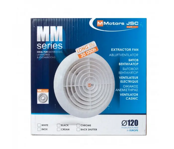 Вытяжной ультратонкий вентилятор MMotors MM 120, 150 м3/ч - фото 2