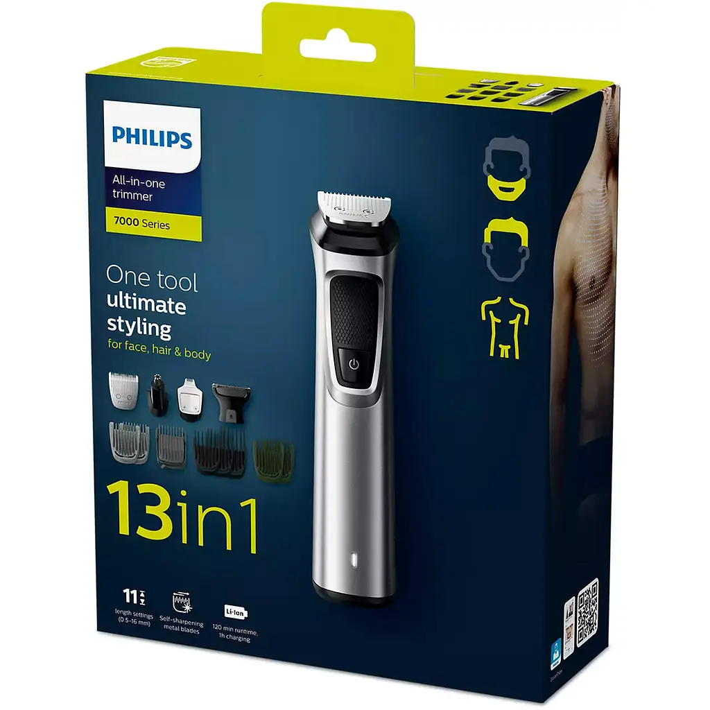 Універсальний триммер Philips Series 7000 Multigroom MG7715/15 13 в 1, сірий - фото 4