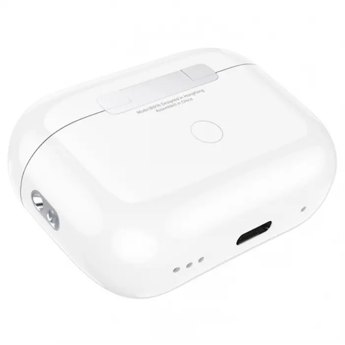 Наушники беспроводные TWS Borofone BW76 Brocade true wireless ANC noise Белые - фото 4