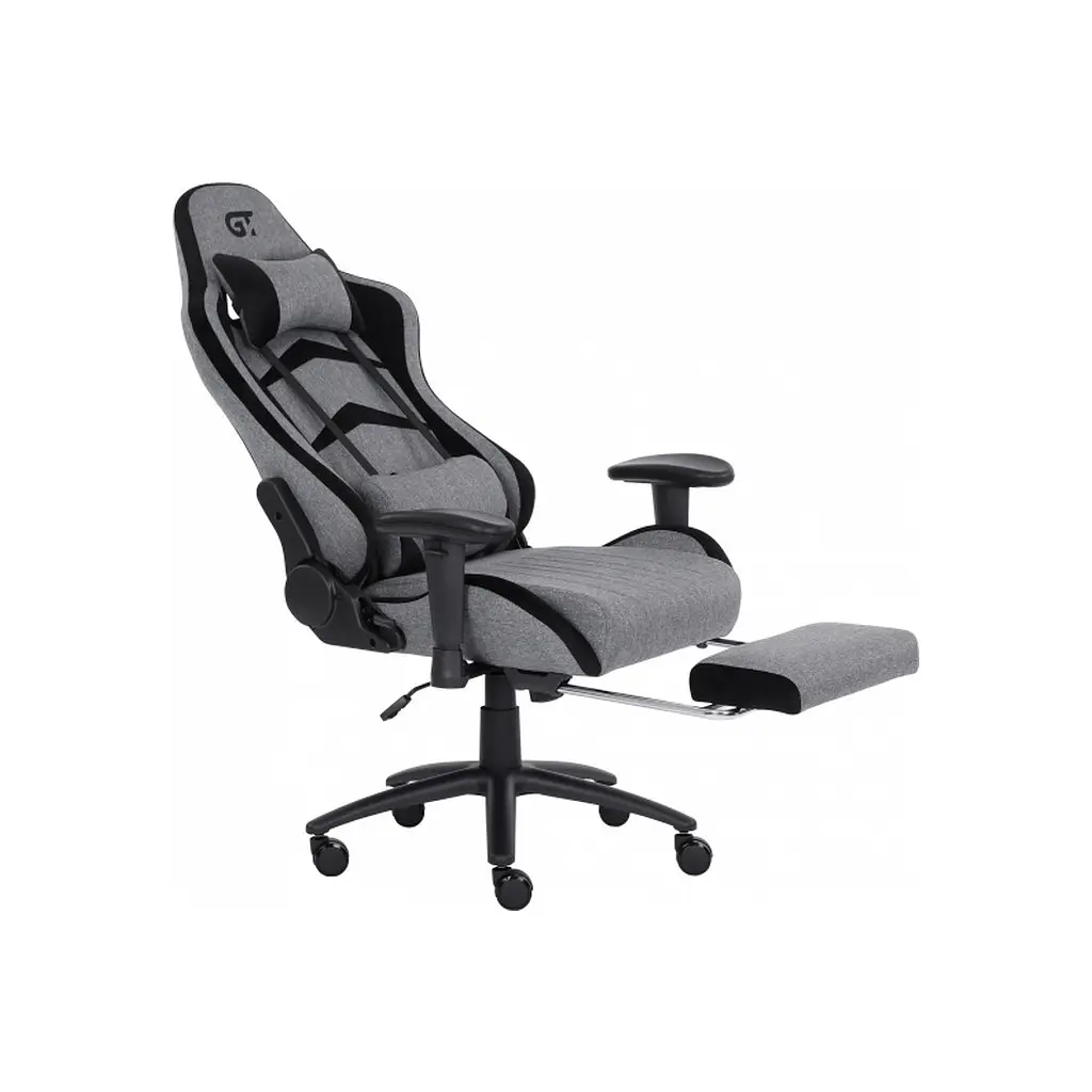 Крісло ігрове GT Racer X-2534-F Gray/Black Suede (X-2534-F Fabric Gray/Black Suede) - фото 6