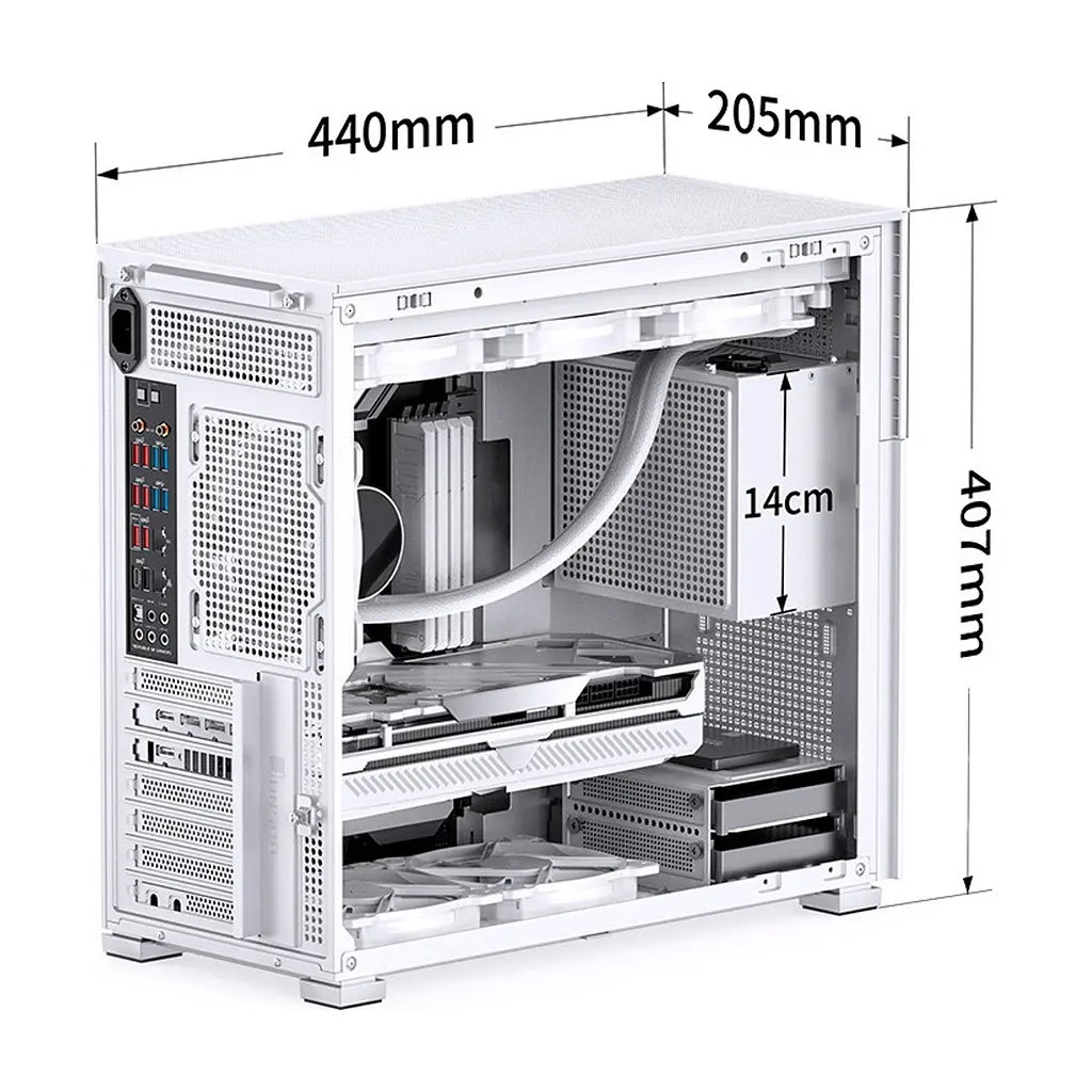 Корпус для ПК JONSBO D41 MESH SC White - фото 2