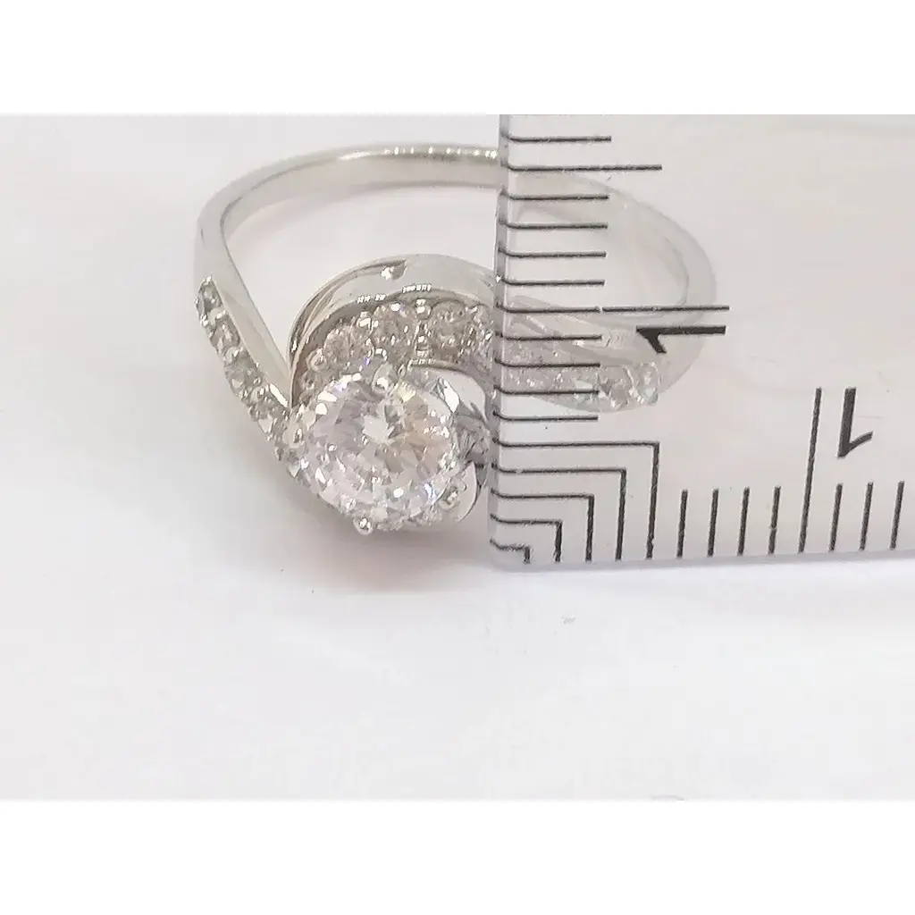 Серебряное кольцо Qvaliz с фианитами. 901-00090 16 - фото 5