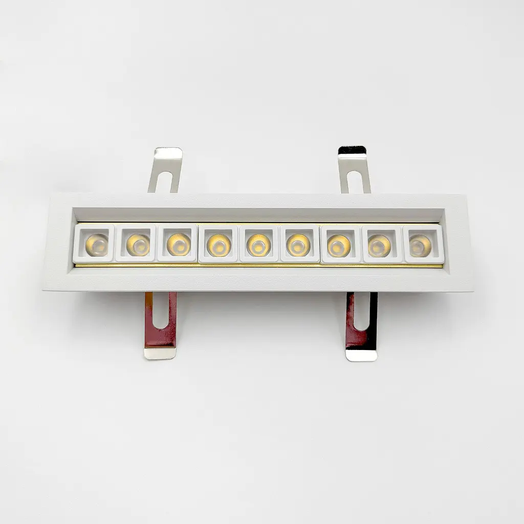 Вбудований світильник Skarlat RSL74166 9x2W WH+GD 3000K - фото 2