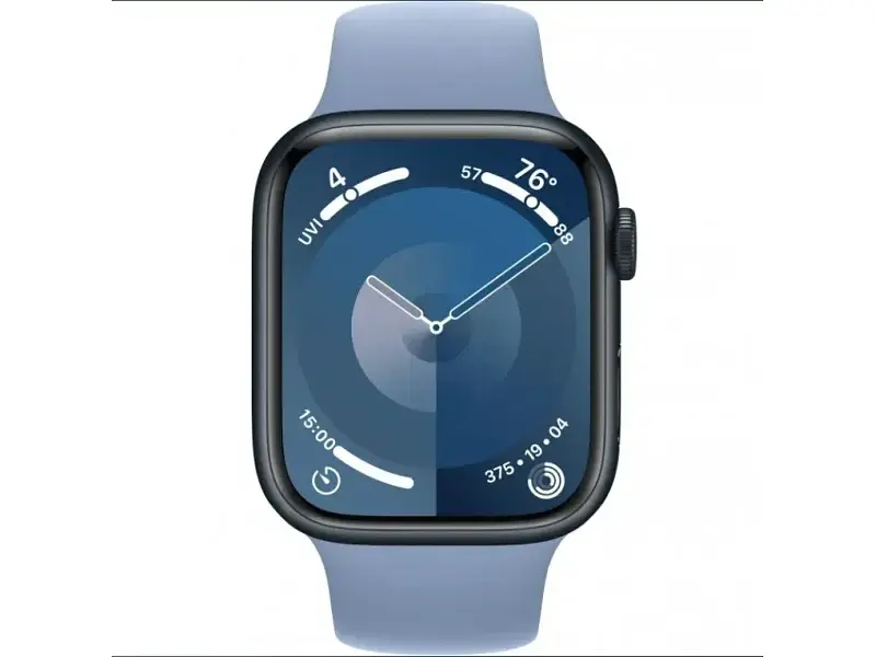 Смарт-годинник Apple Watch Series 9 GPS 45mm Midnight Alu. Case w. Winter Blue Sport Band - S/M (MR9Q3+MT413) - фото 2