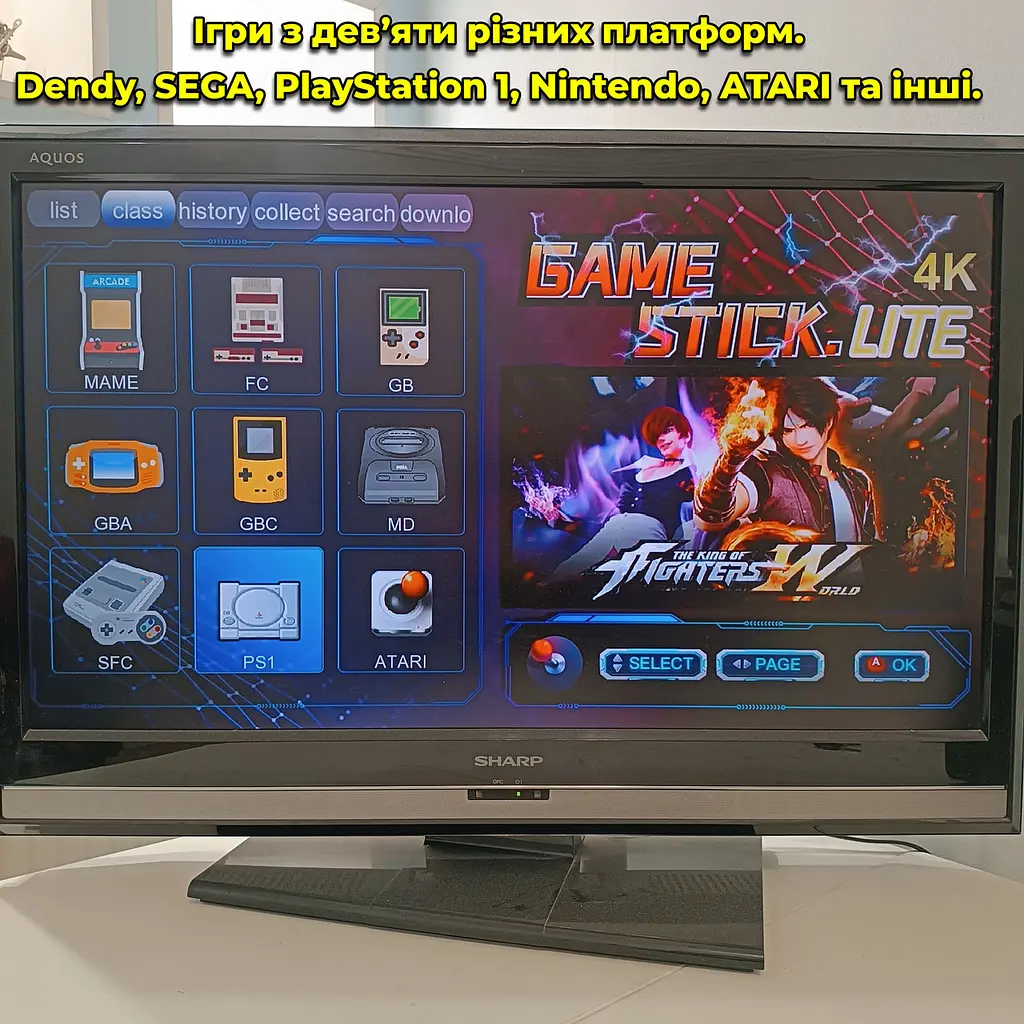 Ігрова приставка Game Stick HDMI 10000 ігор. Ретро консоль. 2 геймпада як у PlayStation. Dendy Sega - фото 8