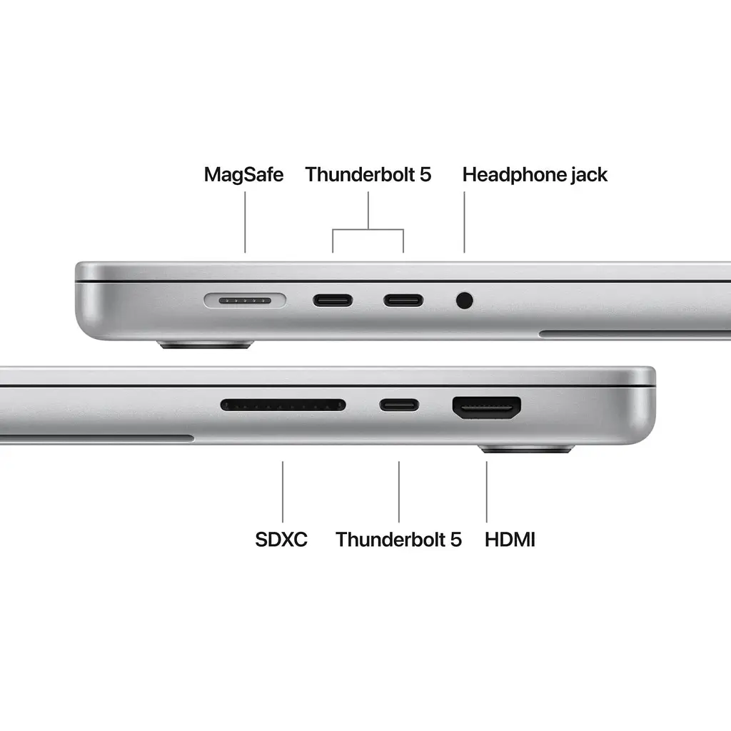 Ноутбук Apple 16.2 MacBook Pro / M5 Pro/24GB/1TB/UMA/MacOS/Silver (MGE44UA/A) - фото 7