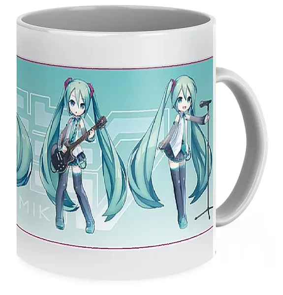 Кружка GeekLand Вокалоїди Vocaloid Хацуне Міку Hatsune Miku ЧИБІ VC 02.04 - фото 3