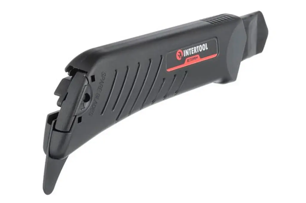 Ніж сегментний будівельний висувний Intertool Storm 18 мм гвинтовий для лінолеуму HT-0539 - фото 4
