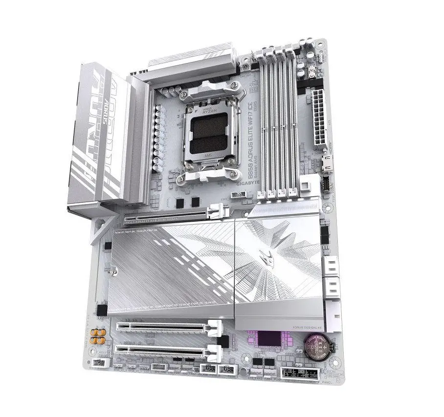 Материнская плата B850 A ELITE WF7 ICE sAM5 B850 4xDDR5 M.2 DP Type-C Wi-Fi BT ATX белый Gigabyte teh0019076 - фото 4