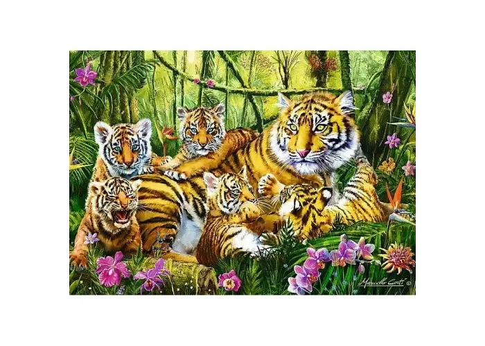 Пазл Trefl Сім'я тигрів 500 ел. (37350) - фото 2
