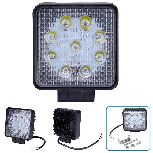 Фара робочого світла WLP-27S1S5 SPOT 9Led*3W /10-30V/27W/6000K