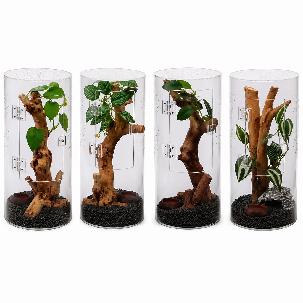 Тераріум для комах та павуків Hobby Terra Fix & Easy Insect Line 15x15x30 см акриловий 360° (36028) - фото 3