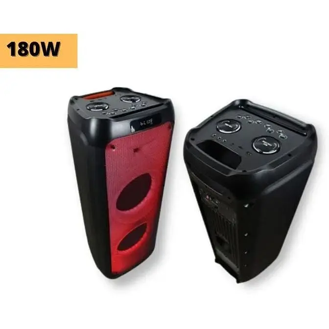 Акумуляторна акустична система XPRO RX-1001 колонка валіза 180Вт USB SD FM радіо Bluetooth 2 радіомікрофони ДУ (MER-15659) - фото 2