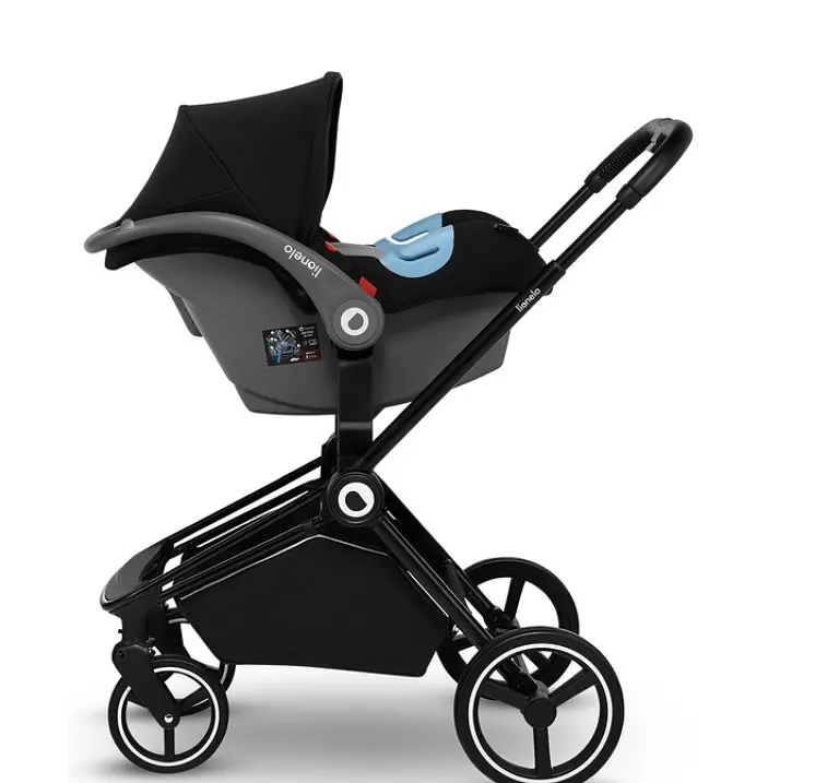 Універсальна коляска 3 в 1 Lionelo Mika Grey Graphite, темно-сіра (LO-MIKA 3IN1 GREY GRAPHITE) - фото 5