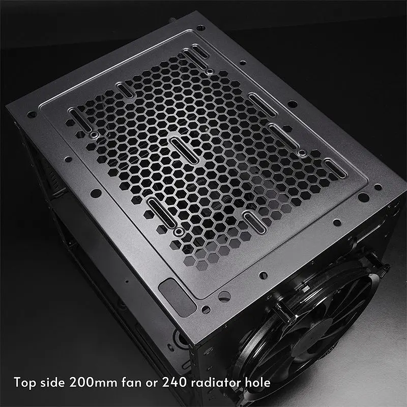 Корпус Chieftec THE CUBE CI-03B-OP, без БЖ, fan 20 см, mATX, Black (CI-03B-OP) - фото 3