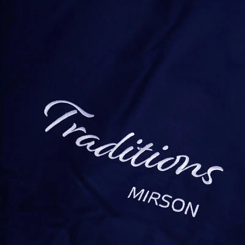Комплект постельного белья MirSon Сатин Elit 4052 Ocean Traditions 143х210 см темно-синий (2200010538083) - фото 2