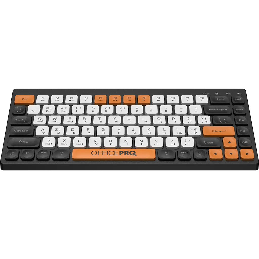 Клавіатура OfficePro SK955B Wireless/Bluetooth Black (SK955B) - фото 3