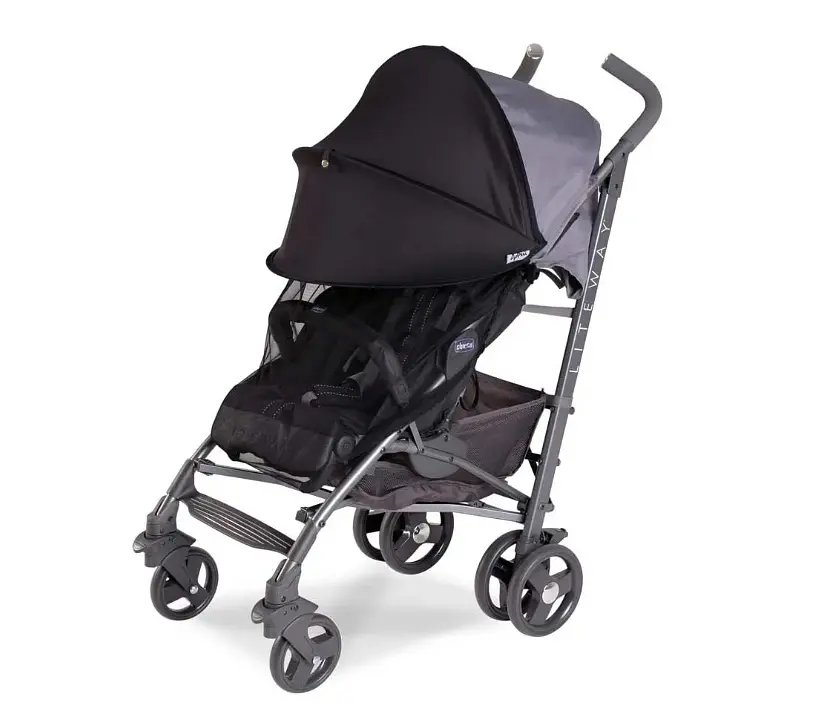 Козырек двойной 2в1 солнцезащитный с сеткой на коляску и автокресло Must Have Shade DoRechi Черный - фото 2