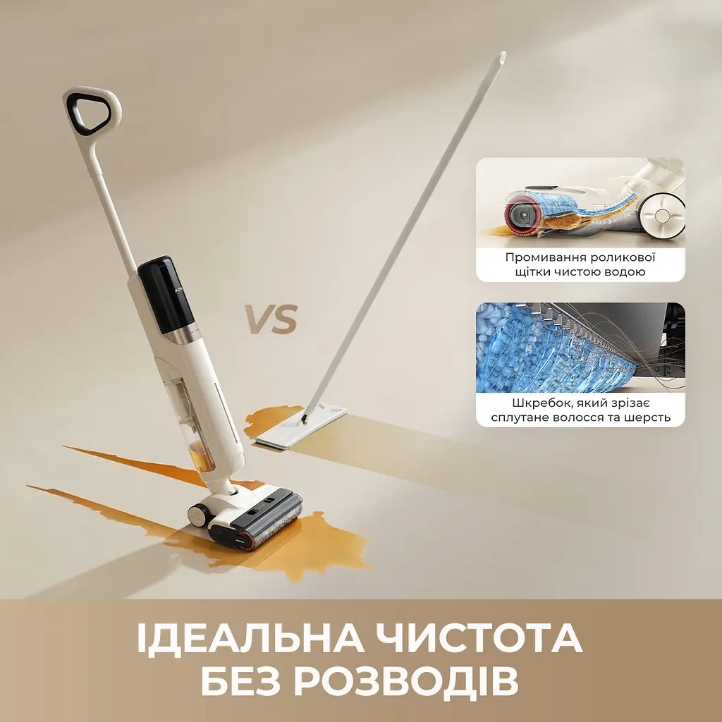 Бездротовий миючий пилосос MOVA K30 Mix 4 в 1 - фото 13
