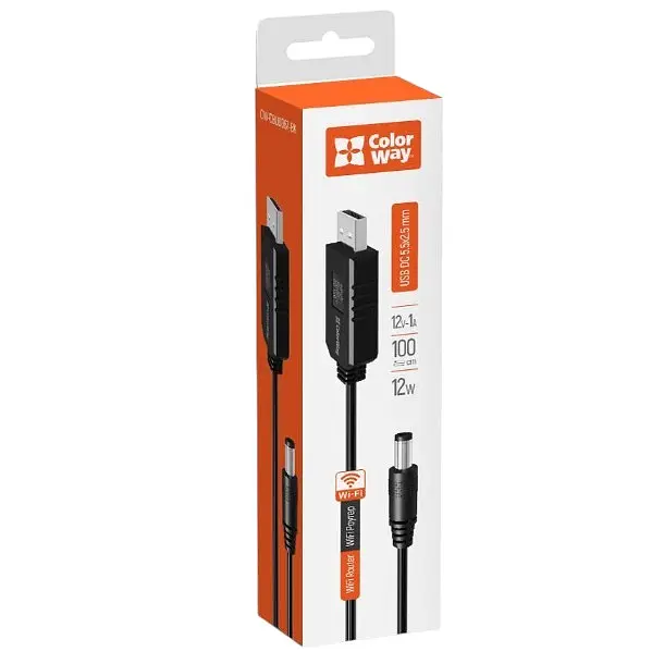 Кабель живлення 12V USB