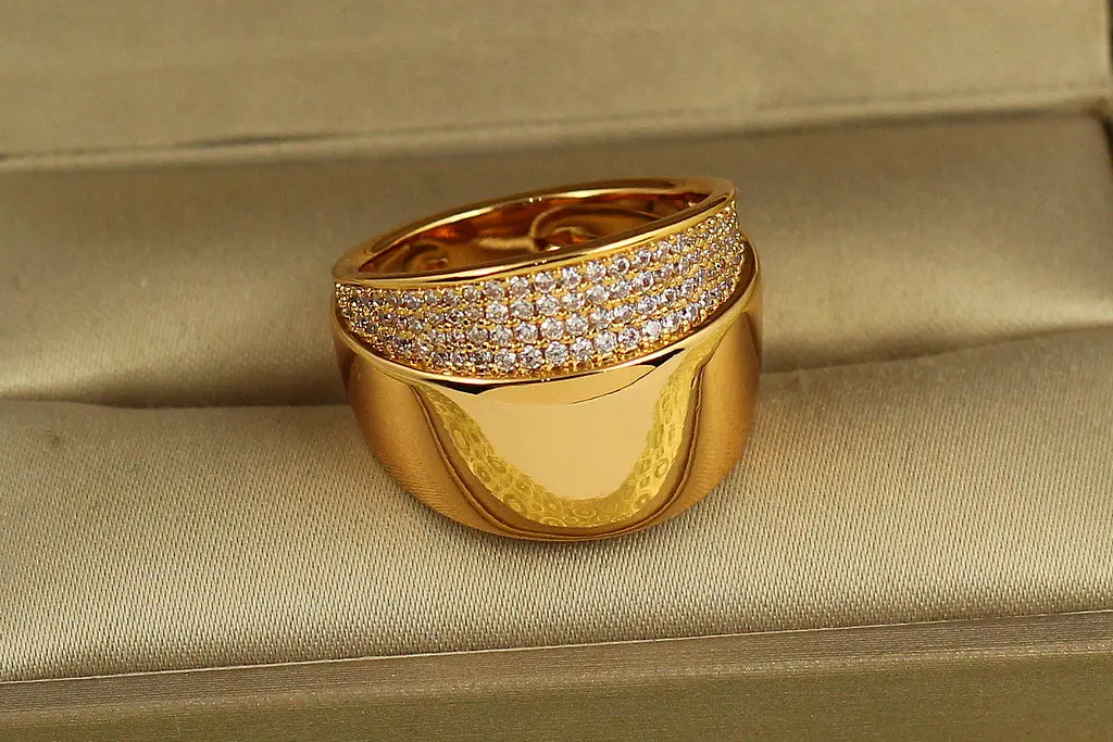 Кільце Xuping Jewelry Зоряний каскад р 20 золотисте - фото 2