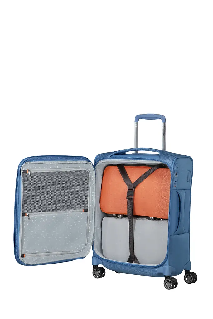 Валіза 55 См Samsonite RE-LITE CAPRI BLUE 55x40x22(25) KQ8*01005 - фото 4